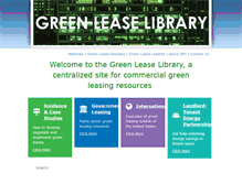 Tablet Screenshot of greenleaselibrary.com
